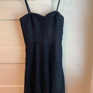 Ann Taylor Blue Midi Dress